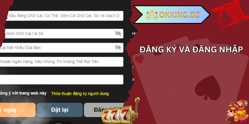 Hướng dẫn okking - đăng ký và đăng nhập